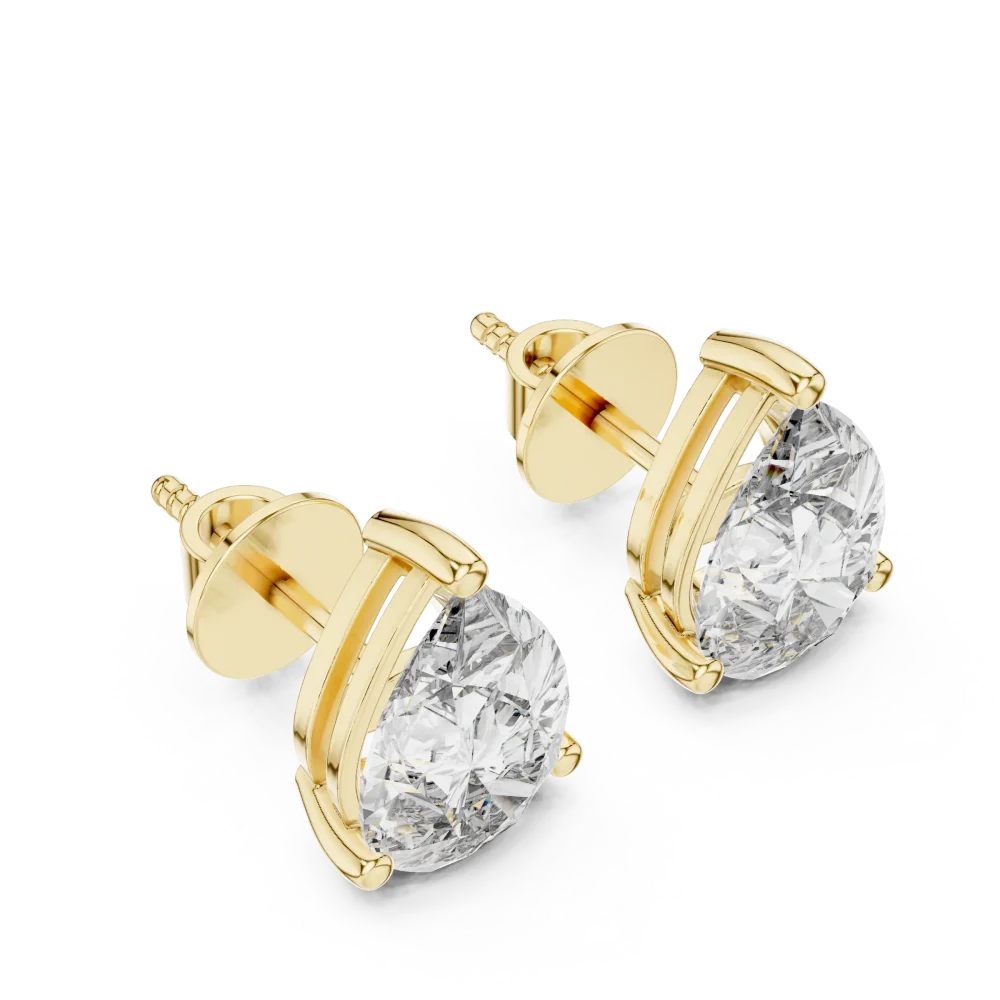 Celestial Dewdrop Solitaire Studs - Image 2