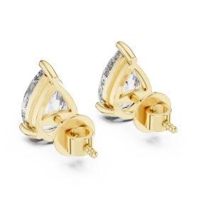 Celestial Dewdrop Solitaire Studs - Image 3
