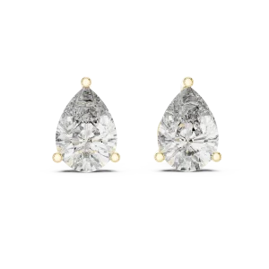Celestial Dewdrop Solitaire Studs - Image 4
