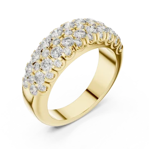 Luminary Pavé-Set Round Brilliant Multi-Row Eternity Band