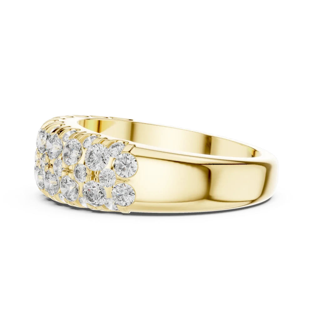 Luminary Pavé-Set Round Brilliant Multi-Row Eternity Band - Image 4