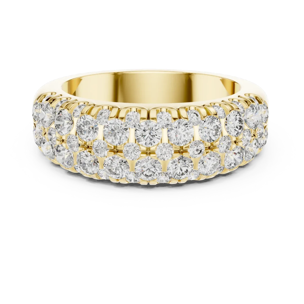 Luminary Pavé-Set Round Brilliant Multi-Row Eternity Band - Image 2