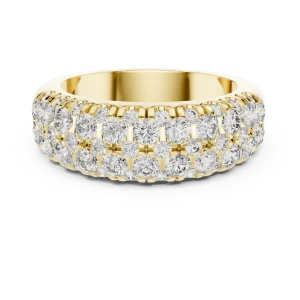 Luminary Pavé-Set Round Brilliant Multi-Row Eternity Band - Image 2