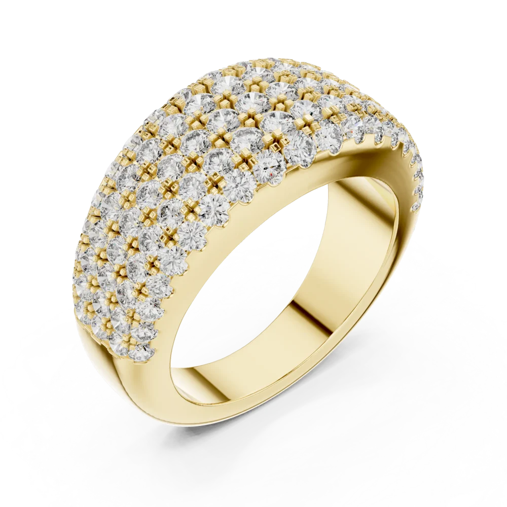 Discover the radiant brilliance of our multi-row DIAMEUR lab-grown diamond band. Experience sophisticated, sustainable luxury today. Shop now.