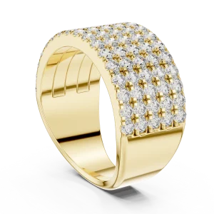 Luminary Pavé-Set Round Brilliant Multi-Row Eternity Band - Image 3