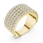 Luminary Pavé-Set Round Brilliant Multi-Row Eternity Band