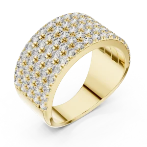 Luminary Pavé-Set Round Brilliant Multi-Row Eternity Band