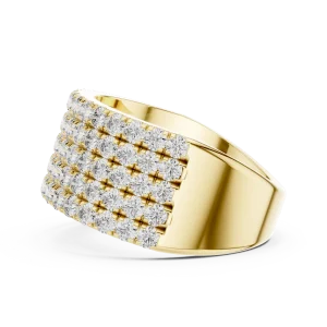 Luminary Pavé-Set Round Brilliant Multi-Row Eternity Band - Image 4