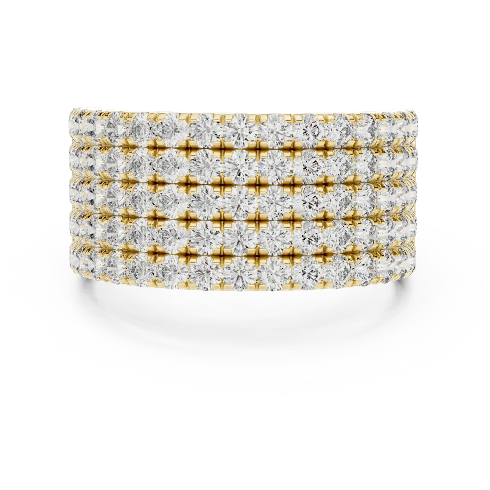 Luminary Pavé-Set Round Brilliant Multi-Row Eternity Band - Image 2