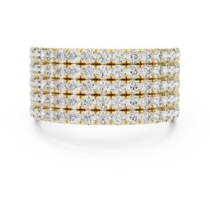 Luminary Pavé-Set Round Brilliant Multi-Row Eternity Band - Image 2