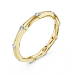 Luminary Round Bezel-Set Fluid Contour Band