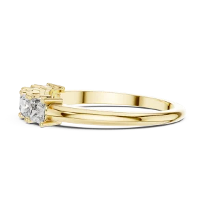 Symmetry Princess Cut Linear Five-Stone Band - Image 4