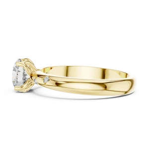 Luminary Round Brilliant Pavé-Set Solitaire Ring - Image 4