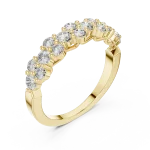 Luminary Round Brilliant Pavé-Set Multi-Stone Band