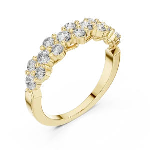 Luminary Round Brilliant Pavé-Set Multi-Stone Band