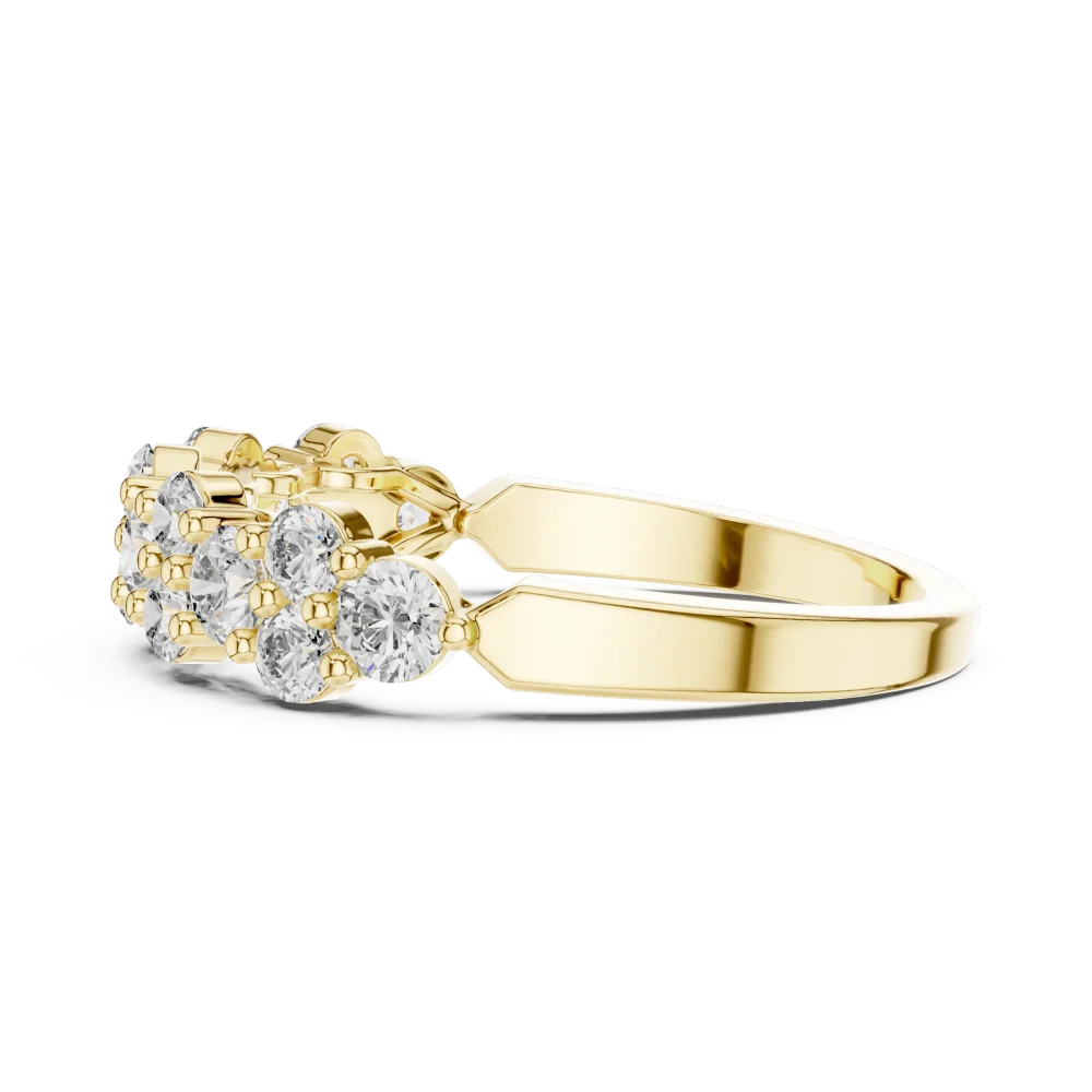 Luminary Round Brilliant Pavé-Set Multi-Stone Band - Image 4