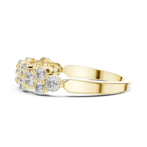 Luminary Round Brilliant Pavé-Set Multi-Stone Band - Image 4