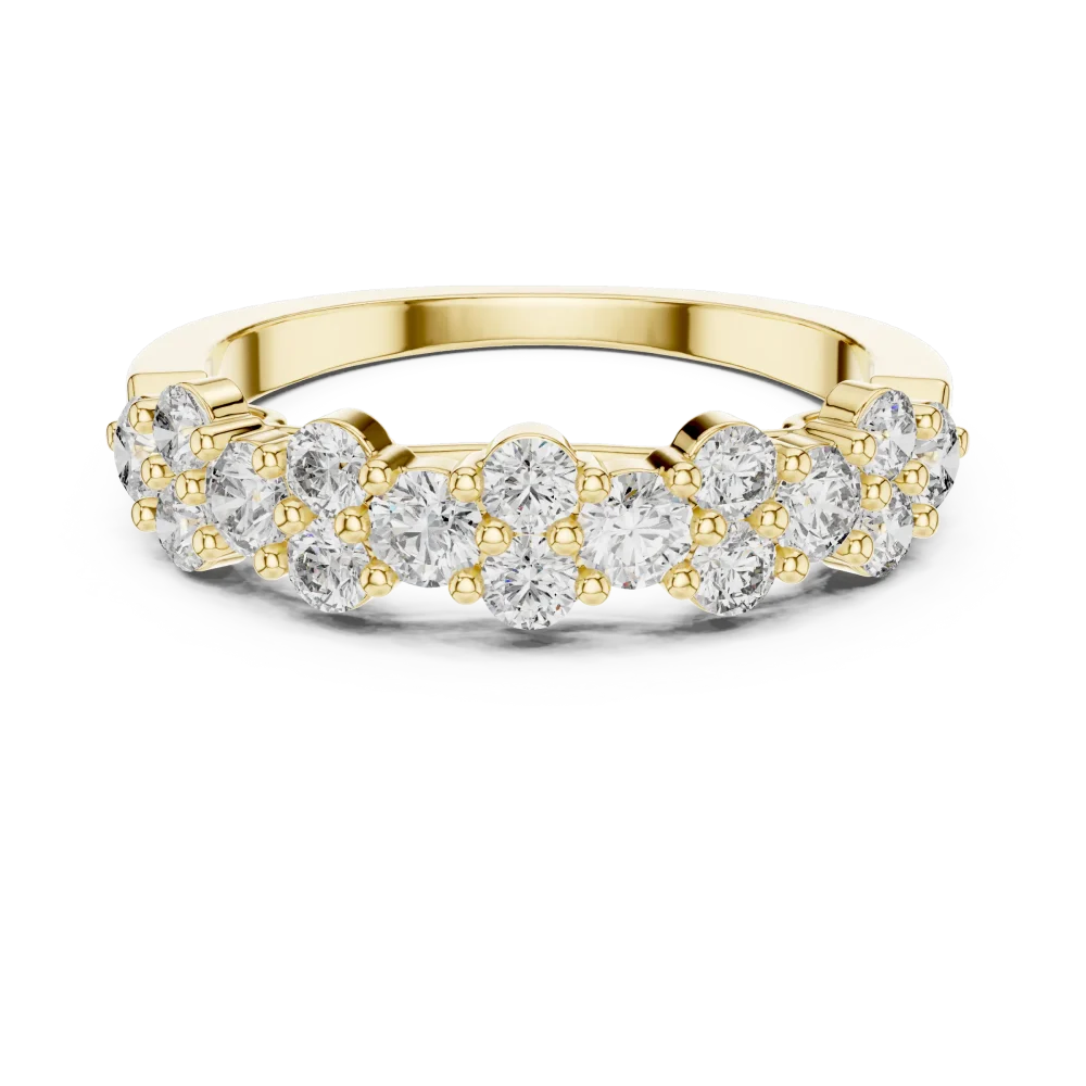 Luminary Round Brilliant Pavé-Set Multi-Stone Band - Image 2