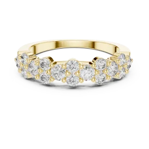 Luminary Round Brilliant Pavé-Set Multi-Stone Band - Image 2