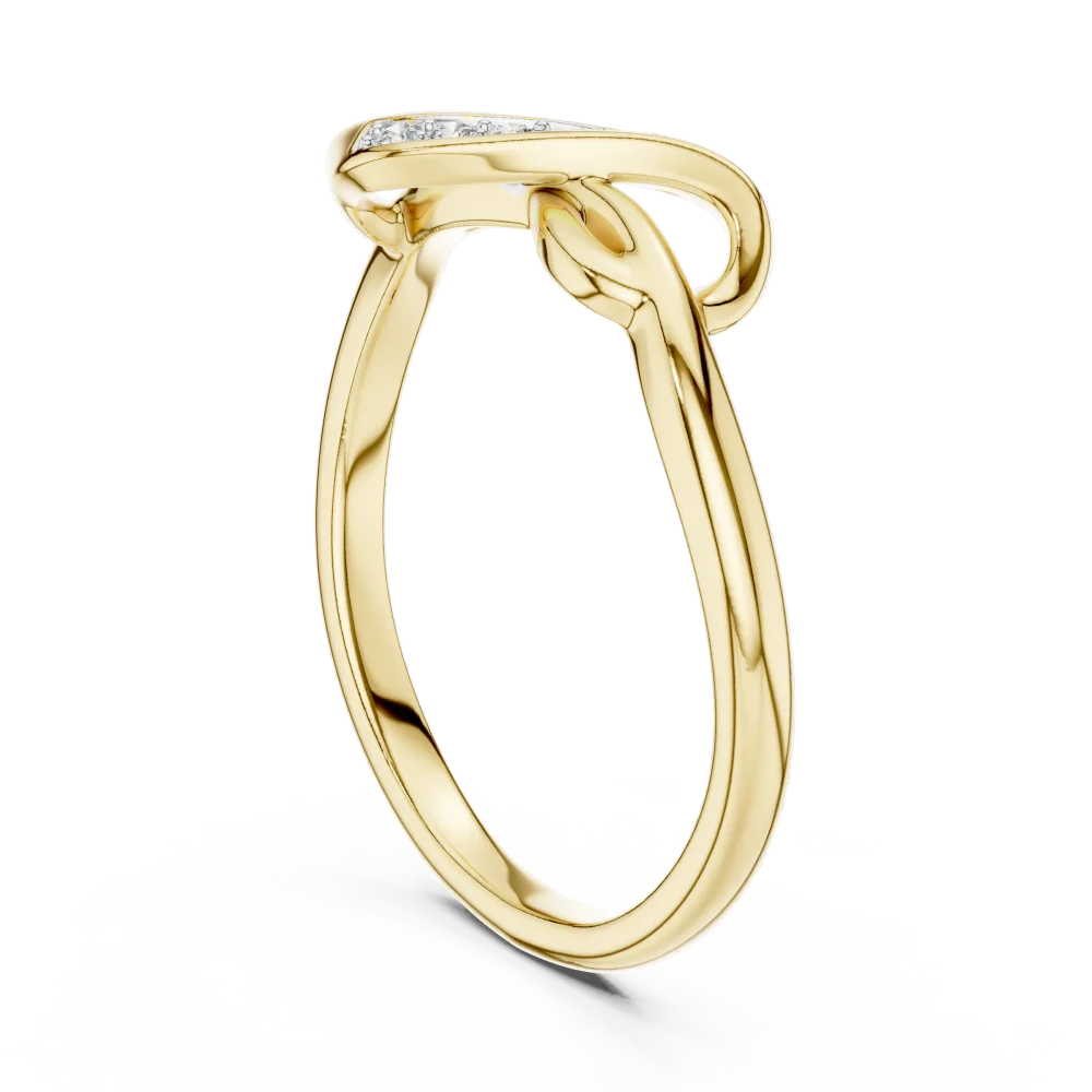 Infinite Silhouette Pavé-Set Round Cut Casual Ring - Image 3