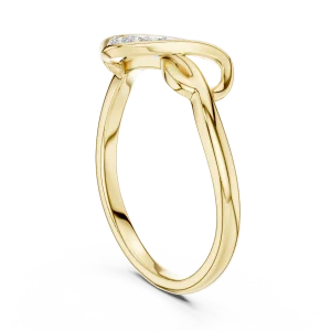 Infinite Silhouette Pavé-Set Round Cut Casual Ring - Image 3
