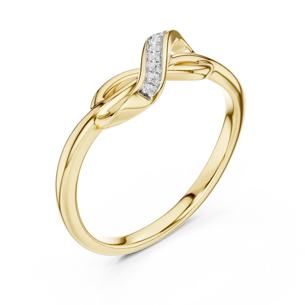 Discover the Infinite Silhouette ring, a fluid masterpiece featuring radiant DIAMEUR lab-grown diamonds. Elevate your style and shop today.