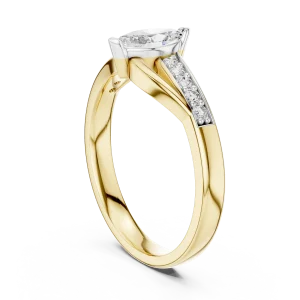 Luminary Marquise Pavé-Set Solitaire Ring - Image 3