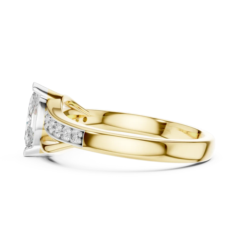 Luminary Marquise Pavé-Set Solitaire Ring - Image 4