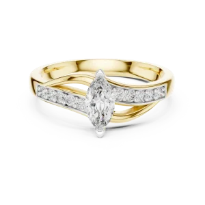 Luminary Marquise Pavé-Set Solitaire Ring - Image 2