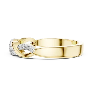 Infinite Radiance Round Cut Pavé-Set Twisted Infinity Band - Image 4