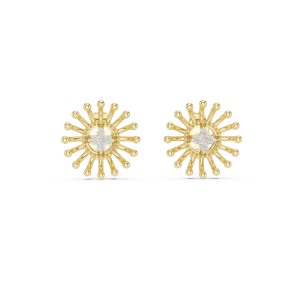 Luminary Round Brilliant Sunburst Cluster Stud Earrings - Image 2