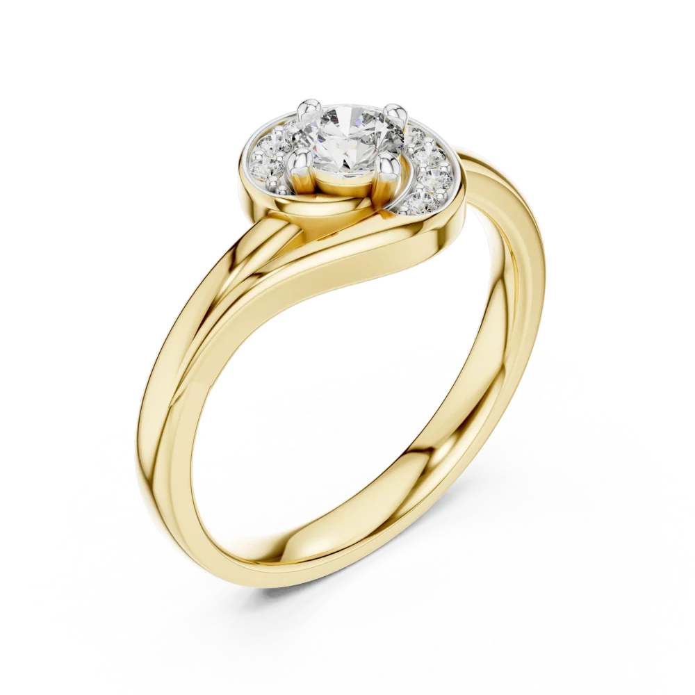 Experience radiant elegance with this modern round solitaire ring. Expertly crafted for maximum fire, discover sustainable luxury and shop today.