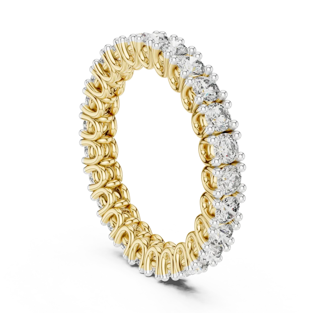 Infinite Luminary Round Brilliant Pavé-Set Eternity Band - Image 3