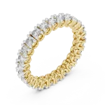 Infinite Luminary Round Brilliant Pavé-Set Eternity Band