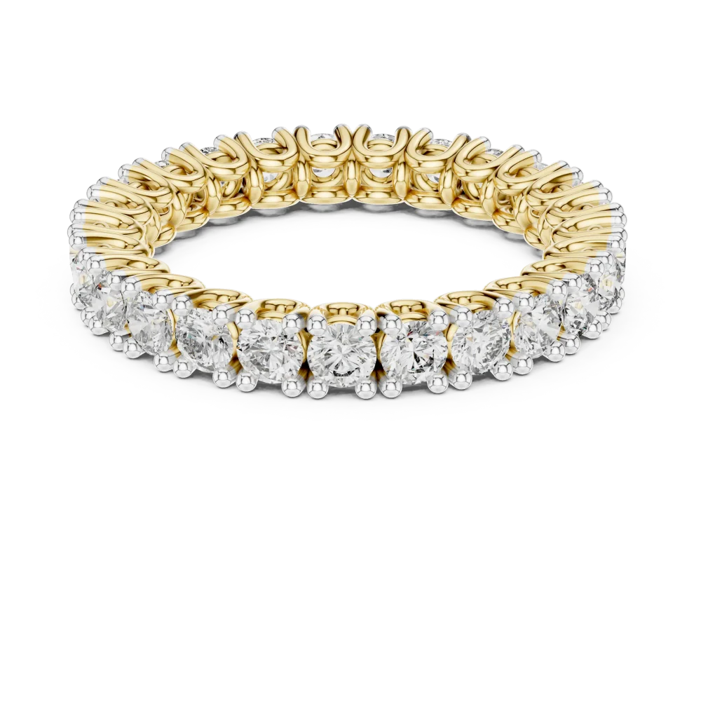 Infinite Luminary Round Brilliant Pavé-Set Eternity Band - Image 2
