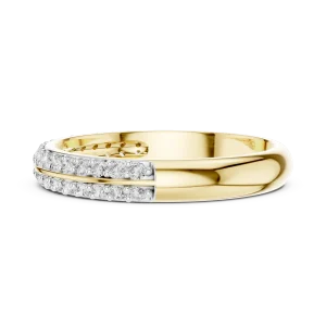Symmetry Pavé-Set Round Brilliant Diamond Eternity Band - Image 4