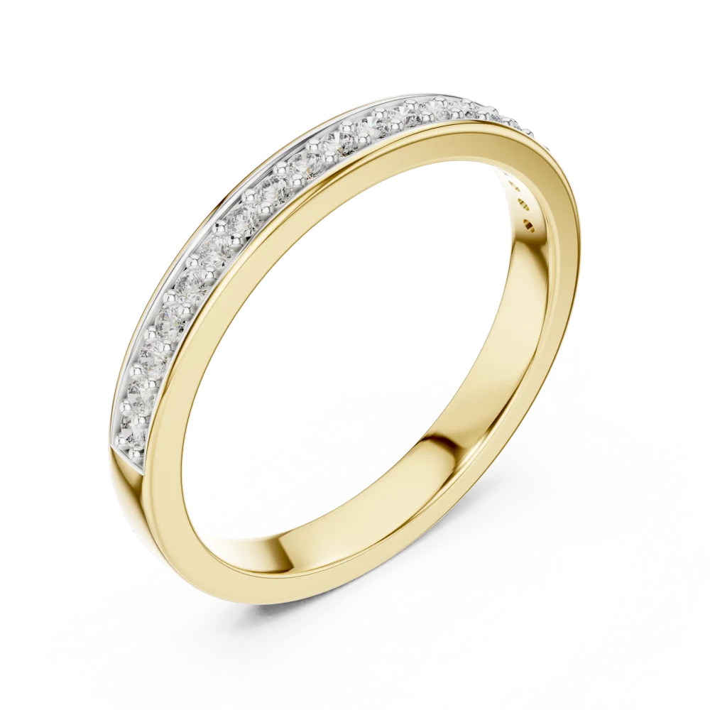 Discover the radiant sparkle of this pavé-set diamond band. Expertly crafted for timeless elegance, this modern essential is a must-have. Shop now.