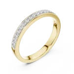 Infinite Round Brilliant Pavé-Set Diamond Eternity Band