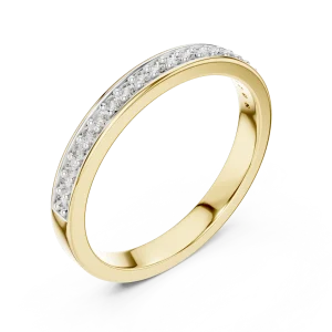 Infinite Round Brilliant Pavé-Set Diamond Eternity Band