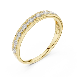 Luminary Round Brilliant Pavé-Set Eternity Band