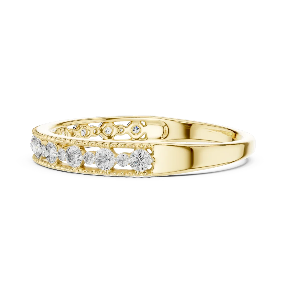 Luminary Round Brilliant Pavé-Set Eternity Band - Image 4