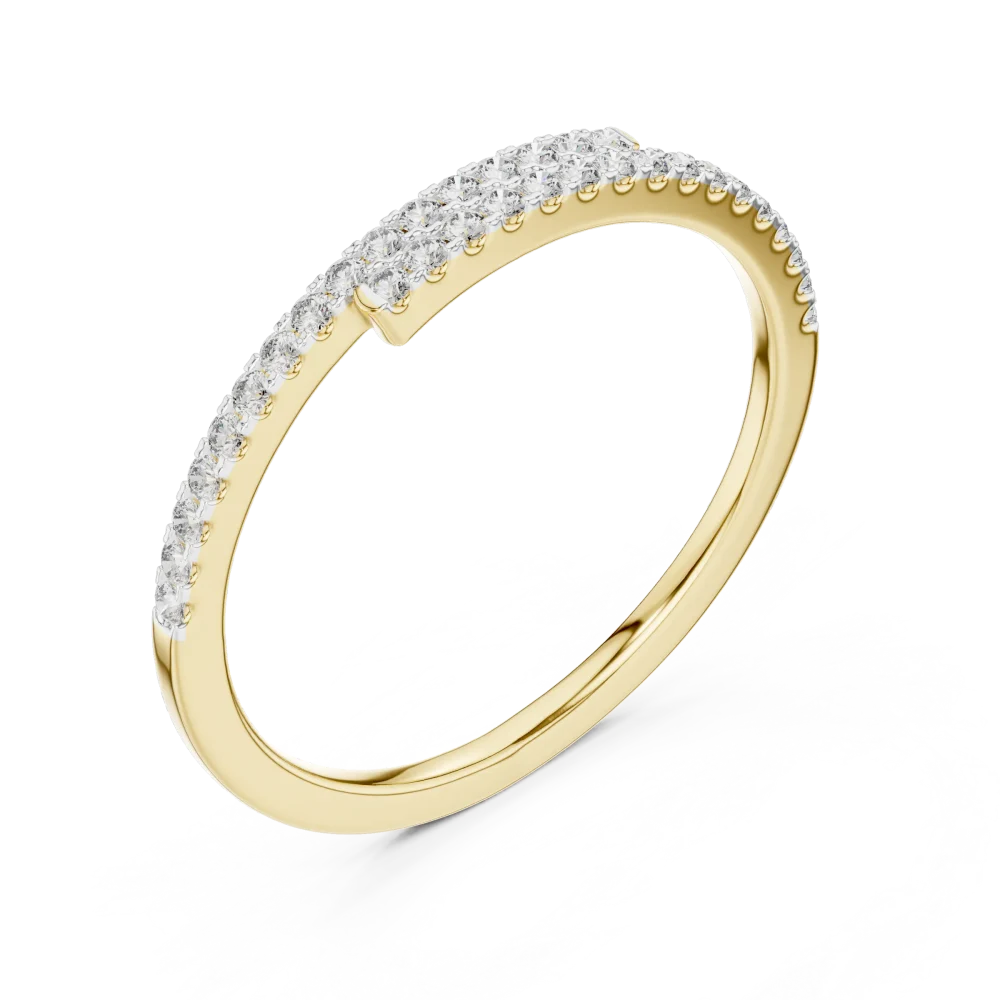 Elevate your style with this architectural dual-band ring, featuring brilliant DIAMEUR lab-grown diamonds. Experience timeless luxury and shop today.