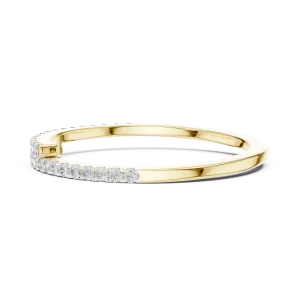 Luminary Round Pavé-Set Dual-Band Architectural Ring - Image 4