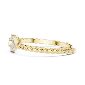Ethereal Round Brilliant Pavé-Set Eye Statement Ring - Image 4