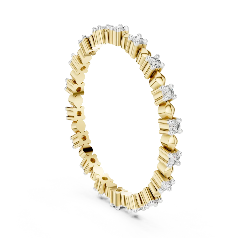 Luminary Round Brilliant Pavé-Set Eternity Band - Image 3