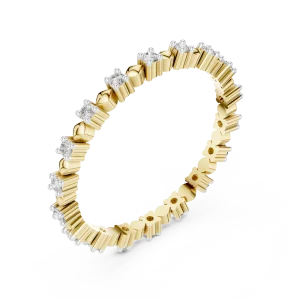 Luminary Round Brilliant Pavé-Set Eternity Band