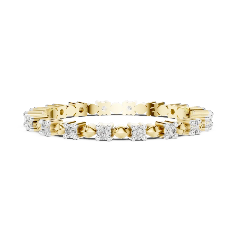 Luminary Round Brilliant Pavé-Set Eternity Band - Image 4