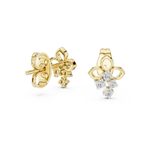 Luminary Round Cluster Petite Stud Earrings - Image 3