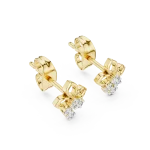 Luminary Round Cluster Petite Stud Earrings
