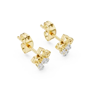 Luminary Round Cluster Petite Stud Earrings